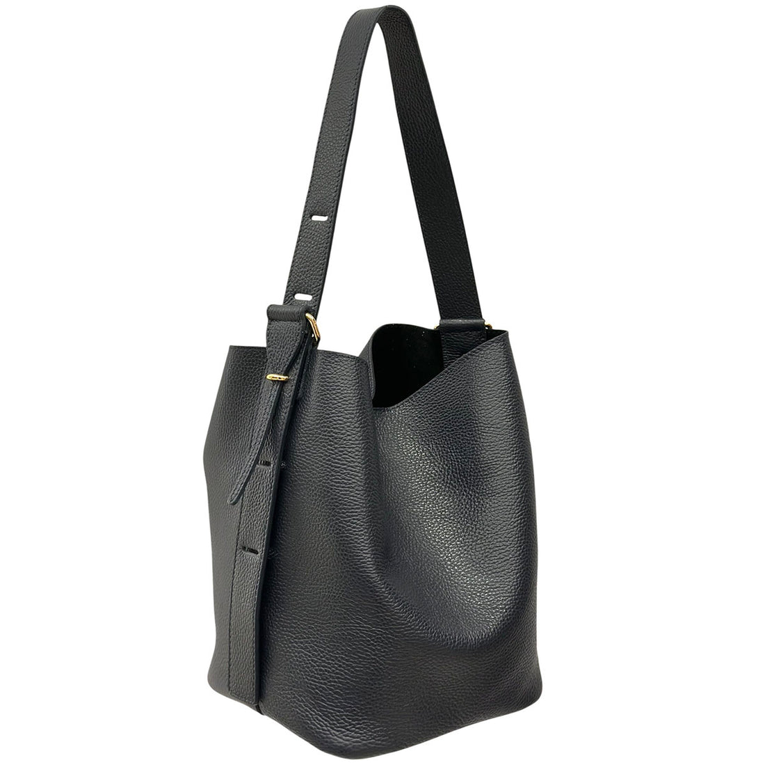 Ischia Dollaro Leather Shoulder Bag - Made In Italy