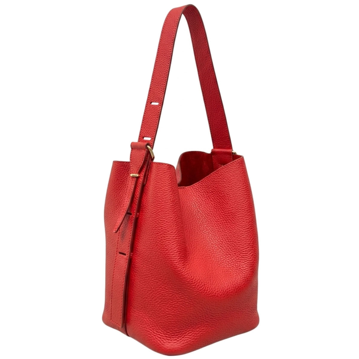 Ischia Dollaro Leather Shoulder Bag - Made In Italy