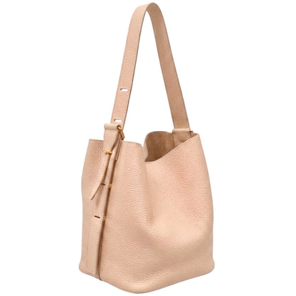 Ischia Dollaro Leather Shoulder Bag - Made In Italy