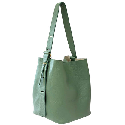 Ischia Dollaro Leather Shoulder Bag - Made In Italy