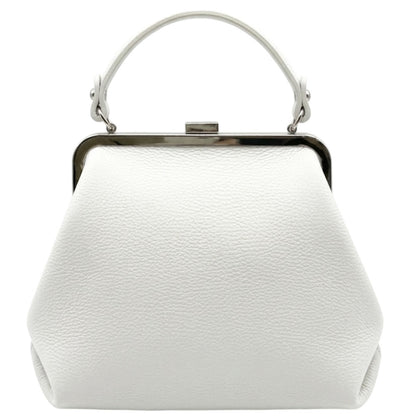 Adelina Cow Leather Frame Handbag - Made In Italy