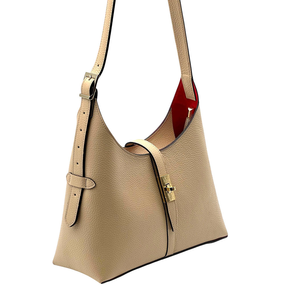 Loredana Italian Leather Shoulder Bag - Made In Italy