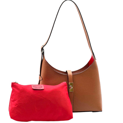 Loredana Italian Leather Shoulder Bag - Made In Italy