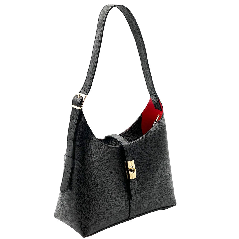 Loredana Italian Leather Shoulder Bag - Made In Italy