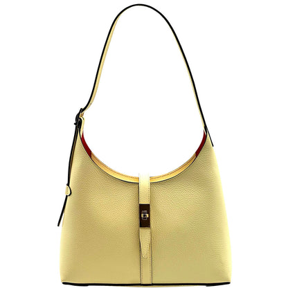 Loredana Italian Leather Shoulder Bag - Made In Italy