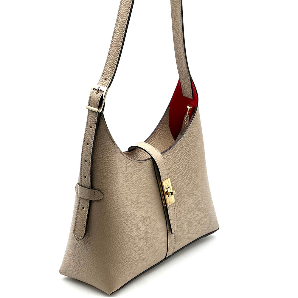 Loredana Italian Leather Shoulder Bag - Made In Italy