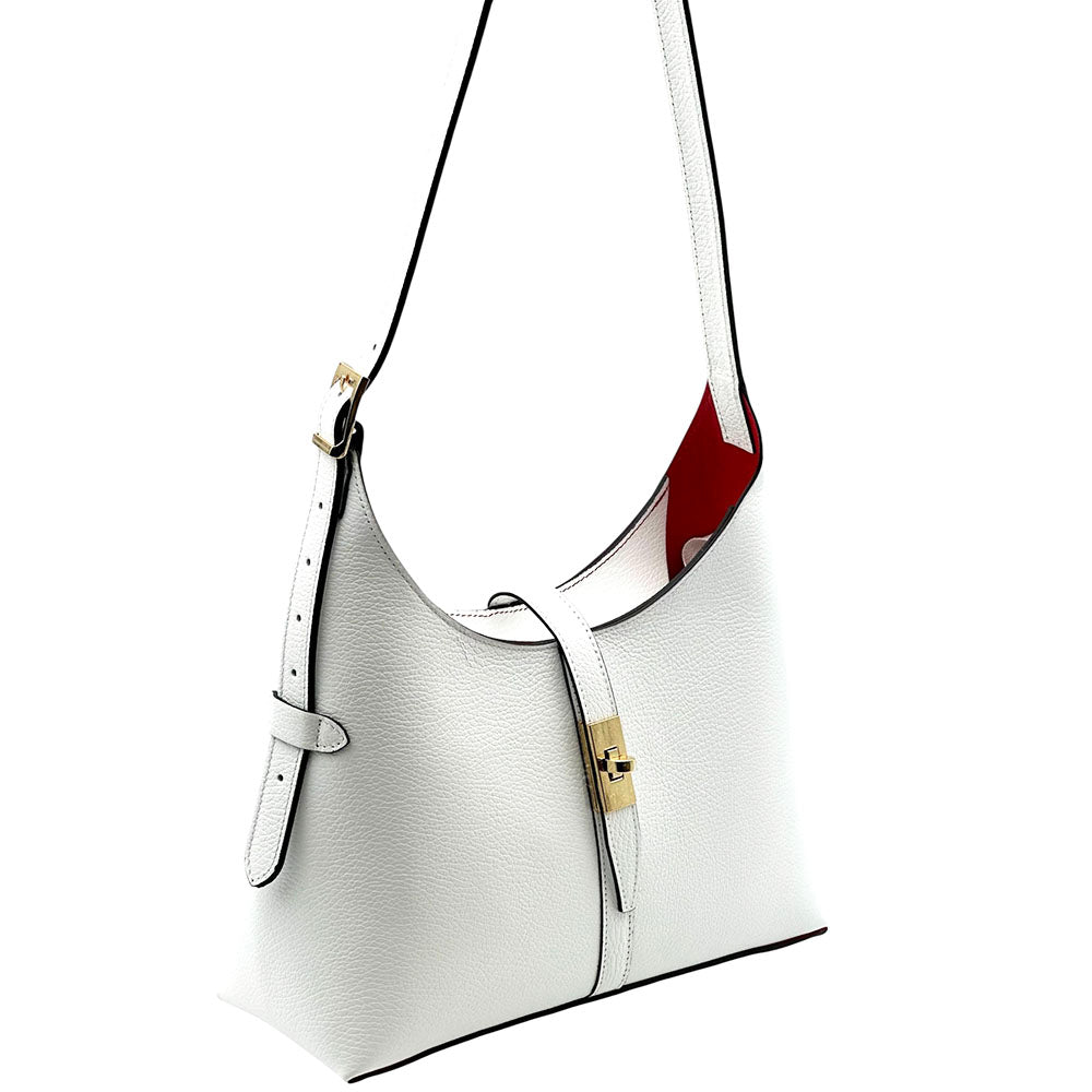 Loredana Italian Leather Shoulder Bag - Made In Italy