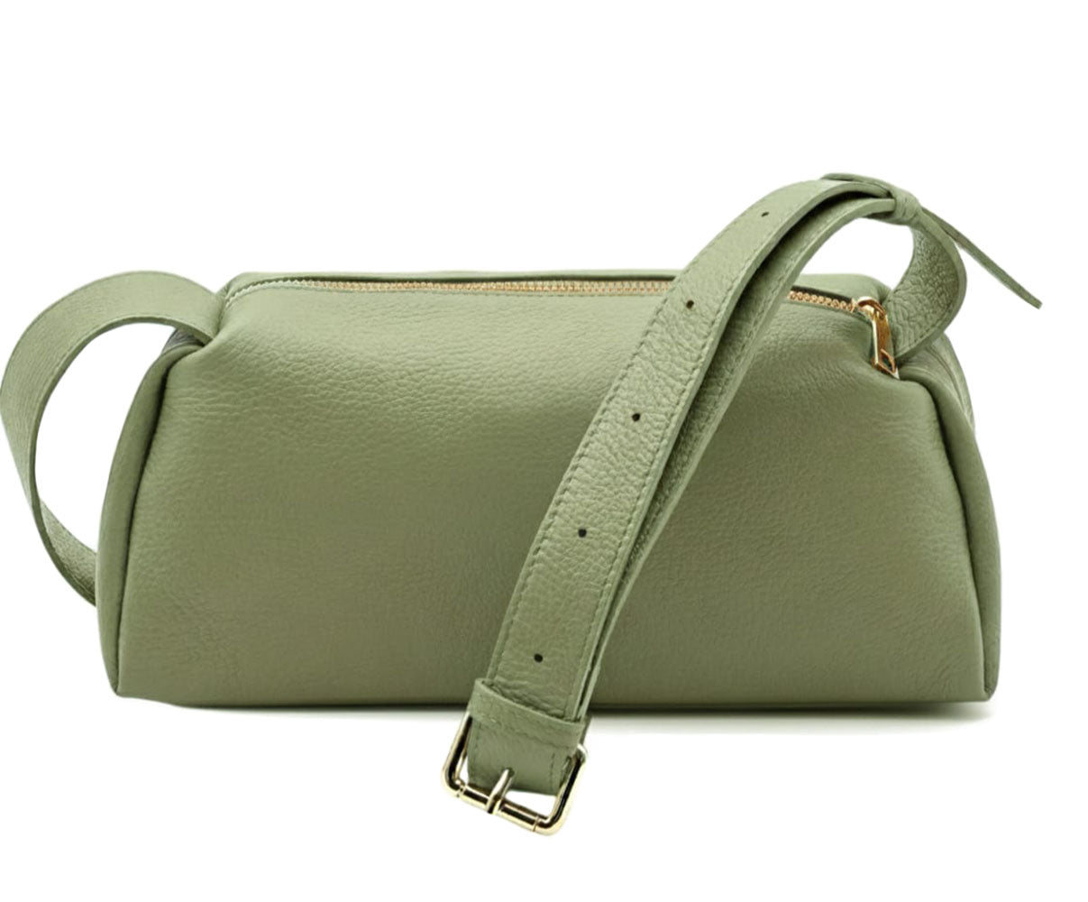 Noa Italian Cow Leather Shoulder Bag - Made In Italy