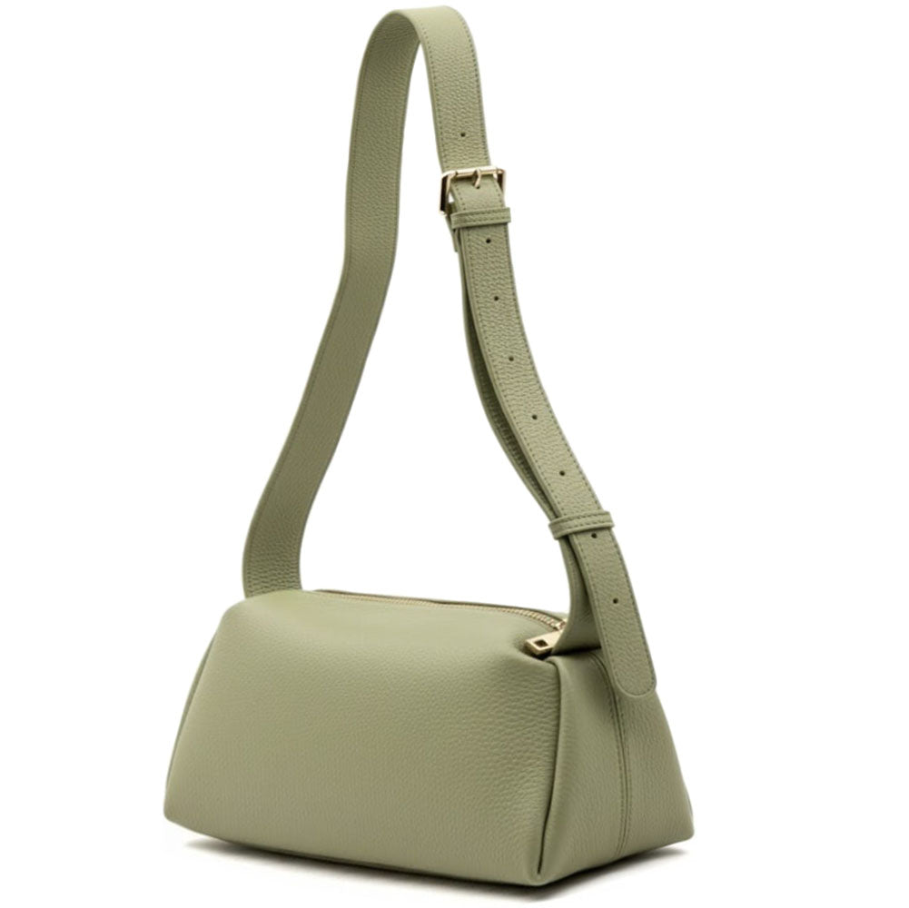 Noa Italian Cow Leather Shoulder Bag - Made In Italy