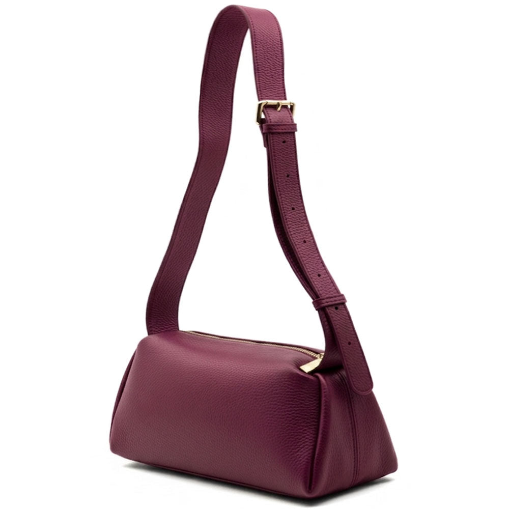 Noa Italian Cow Leather Shoulder Bag - Made In Italy