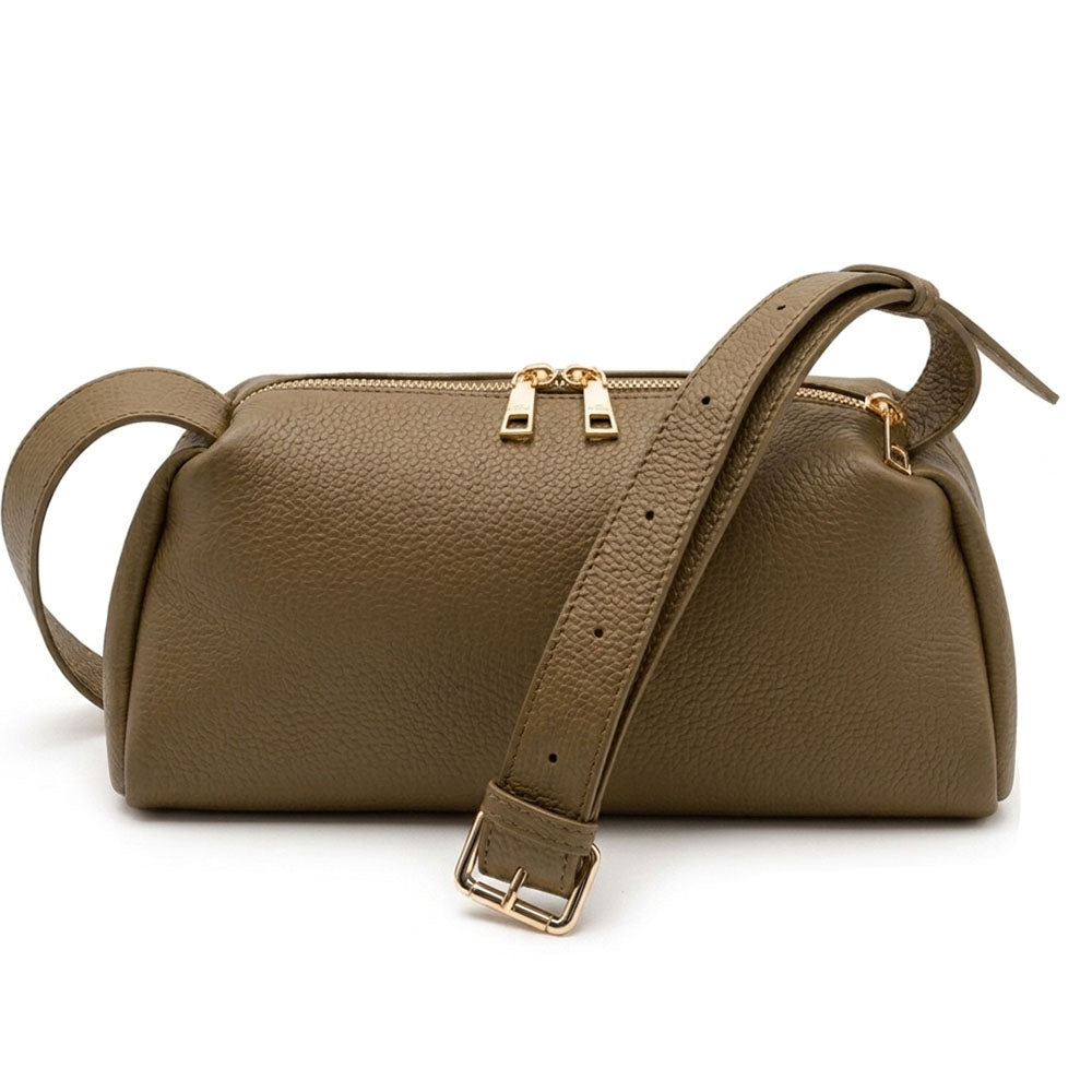 Noa Italian Cow Leather Shoulder Bag - Made In Italy