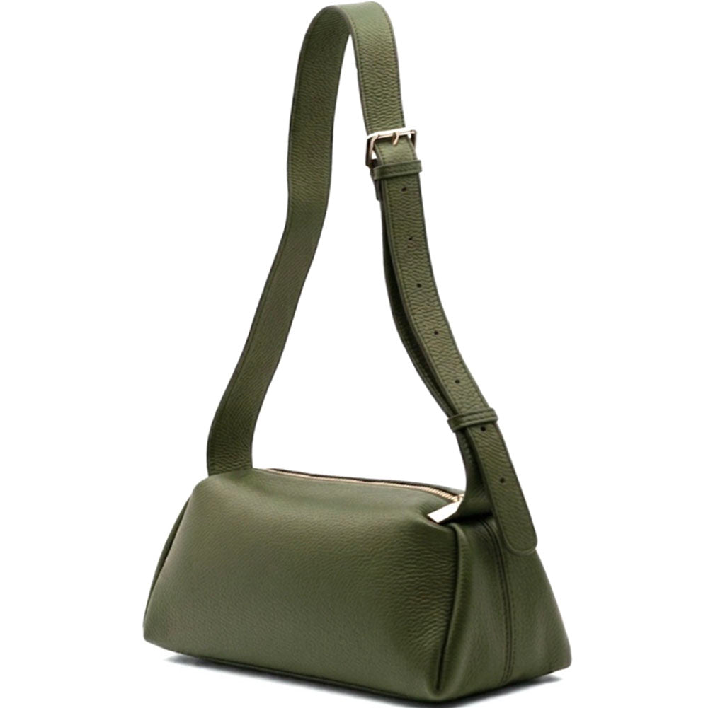 Noa Italian Cow Leather Shoulder Bag - Made In Italy