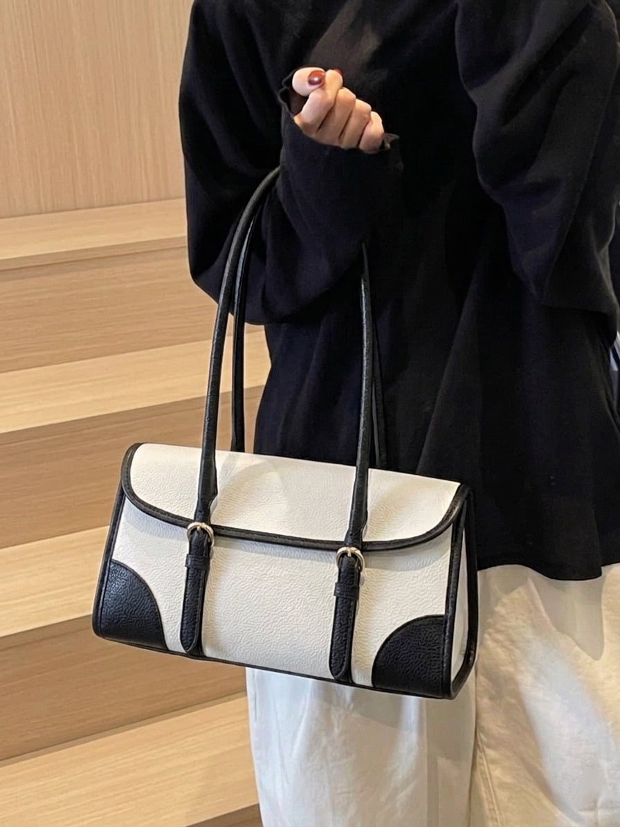 Avelina Cow Leather Shoulder Bag - Made In Italy