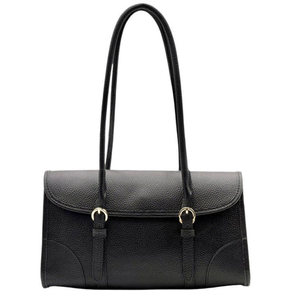 Avelina Cow Leather Shoulder Bag - Made In Italy