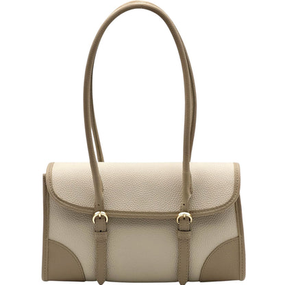 Avelina Cow Leather Shoulder Bag - Made In Italy