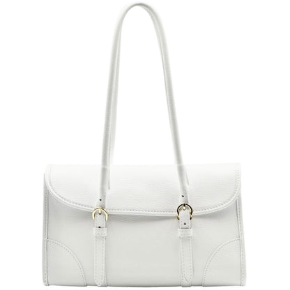 Avelina Cow Leather Shoulder Bag - Made In Italy