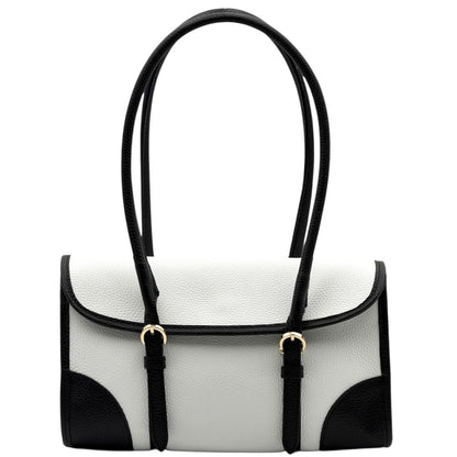 Avelina Cow Leather Shoulder Bag - Made In Italy