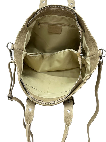 Adelvira Large Italian Cow Leather Tote Bag - Made In Italy
