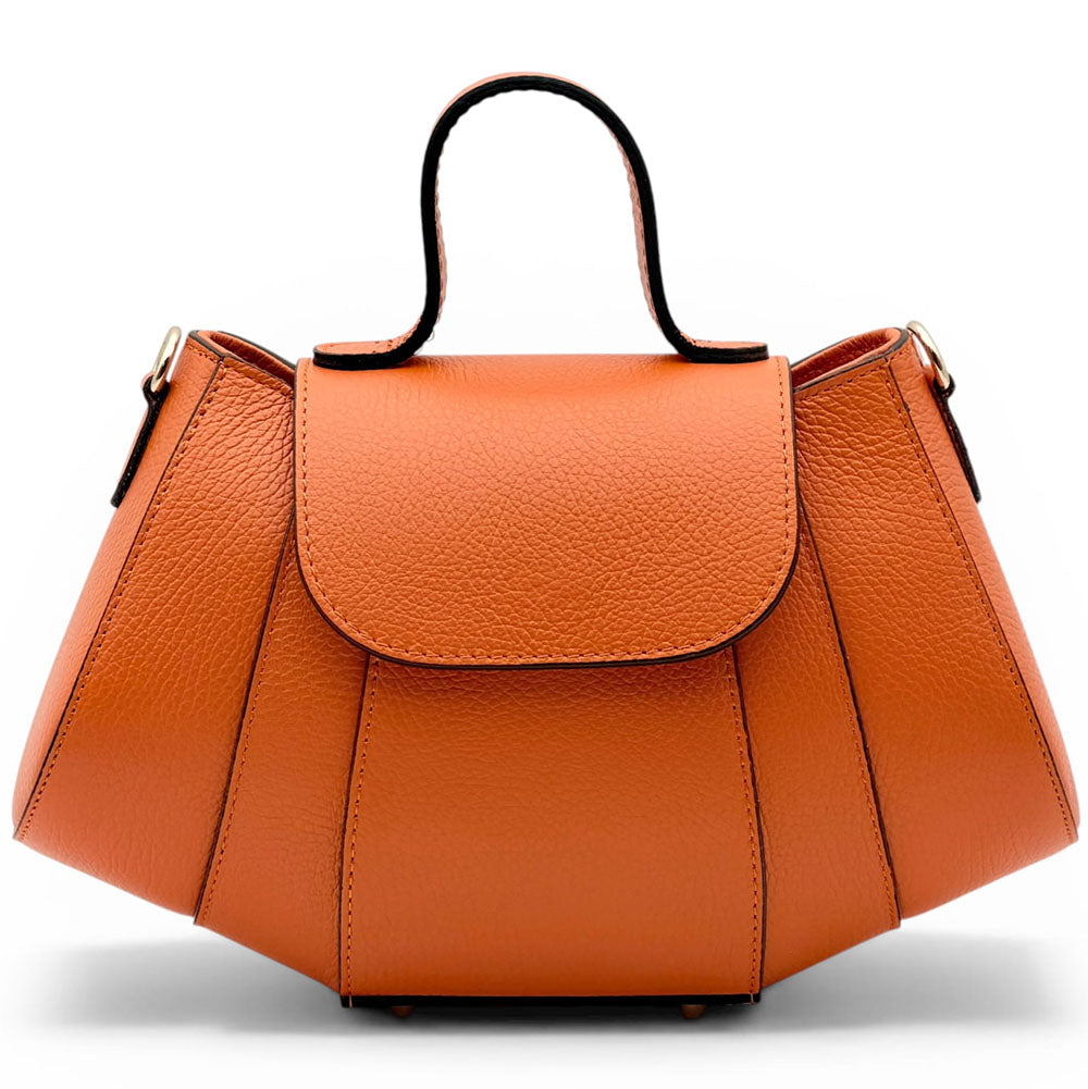 Ventara Italian Leather Top Handle Bag - Made in Italy