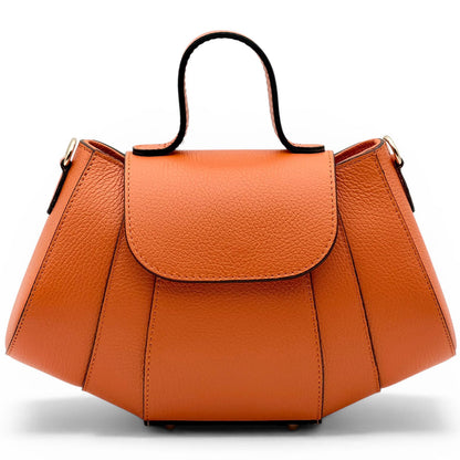 Ventara Italian Leather Top Handle Bag - Made in Italy