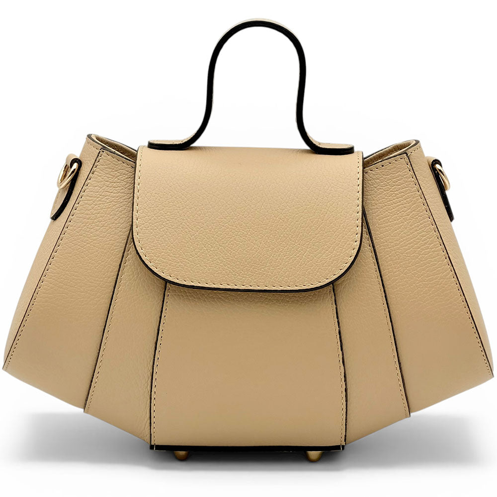 Ventara Italian Leather Top Handle Bag - Made in Italy
