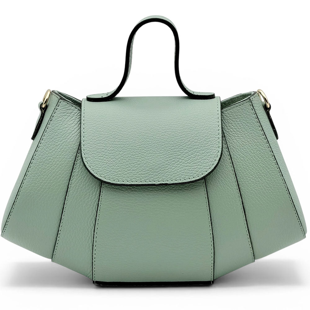Ventara Italian Leather Top Handle Bag - Made in Italy