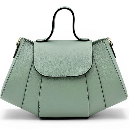 Ventara Italian Leather Top Handle Bag - Made in Italy