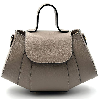 Ventara Italian Leather Top Handle Bag - Made In Italy