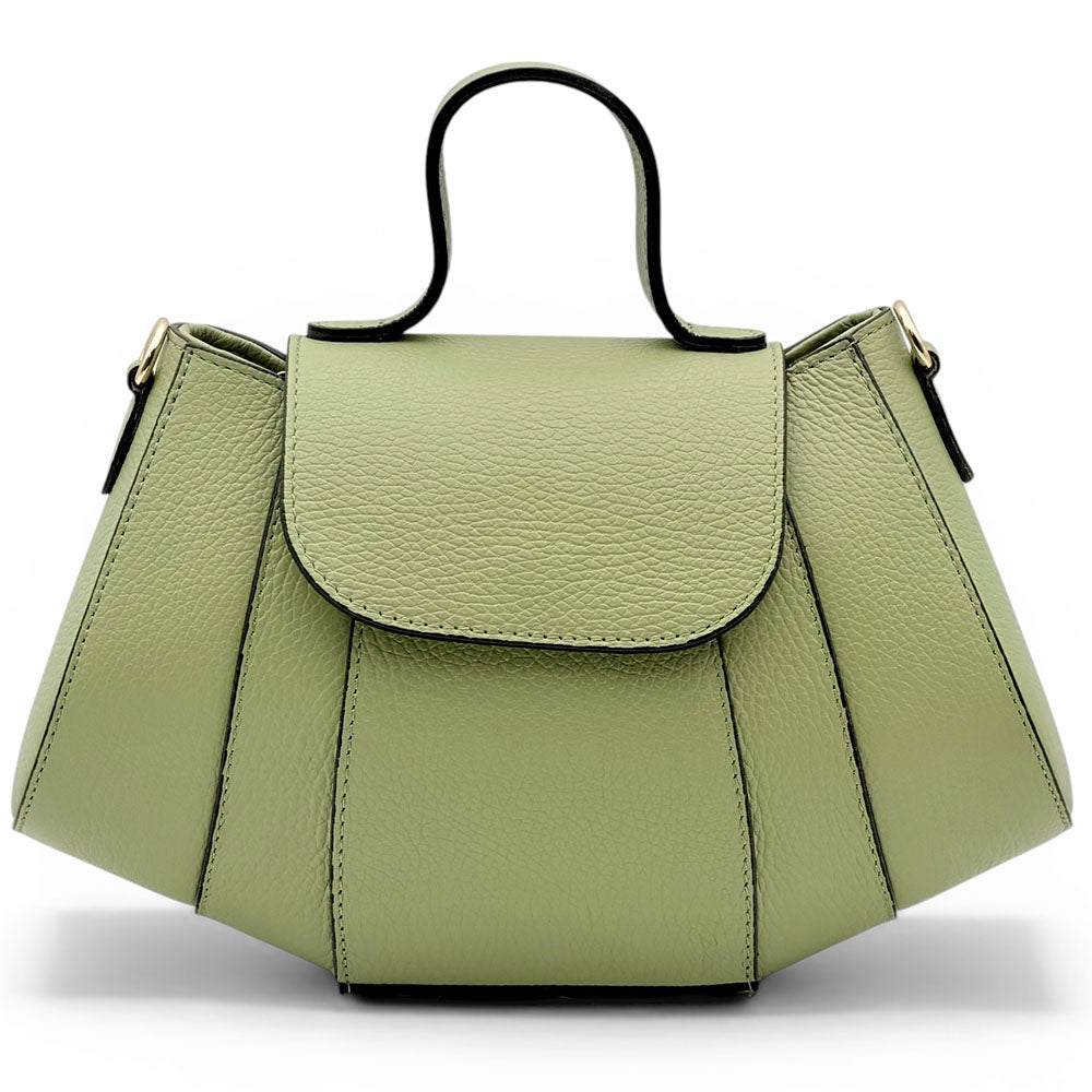 Ventara Italian Leather Top Handle Bag - Made in Italy