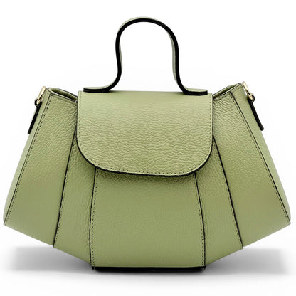 Ventara Italian Leather Top Handle Bag - Made in Italy