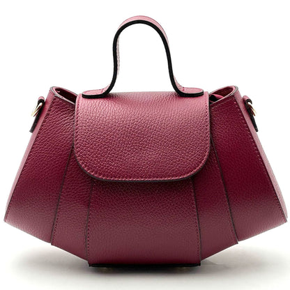 Ventara Italian Leather Top Handle Bag - Made In Italy