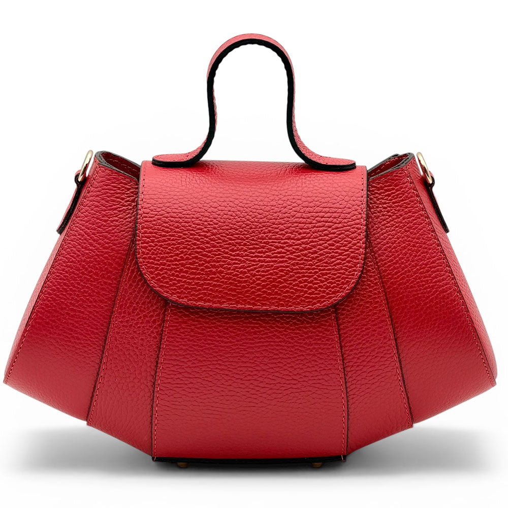 Ventara Italian Leather Top Handle Bag - Made in Italy