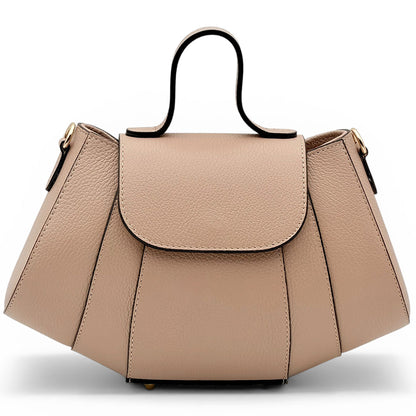 Ventara Italian Leather Top Handle Bag - Made in Italy