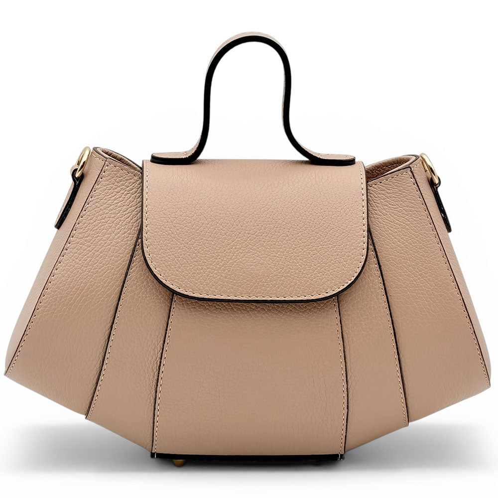 Ventara Italian Leather Top Handle Bag - Made In Italy