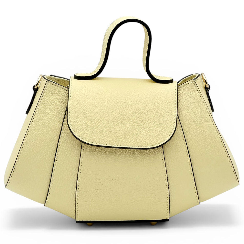 Ventara Italian Leather Top Handle Bag - Made in Italy