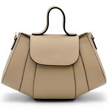 Ventara Italian Leather Top Handle Bag - Made in Italy