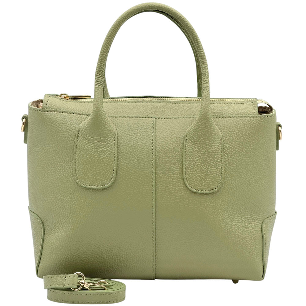 Loriena Italian Cow Leather Everyday Tote Bag - Made In Italy
