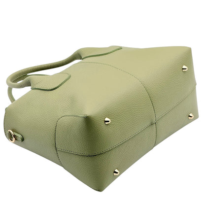 Loriena Italian Cow Leather Everyday Tote Bag - Made In Italy