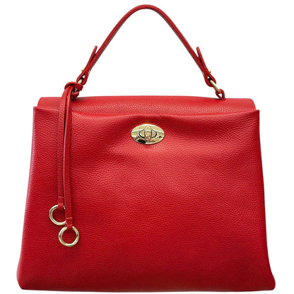 Elowen Soft Structured Leather Handbag - Made In Italy