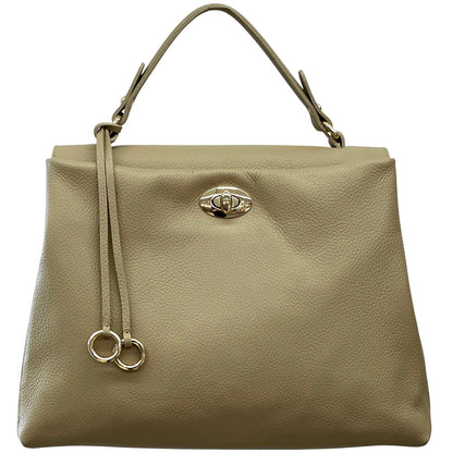 Elowen Soft Structured Leather Handbag - Made In Italy