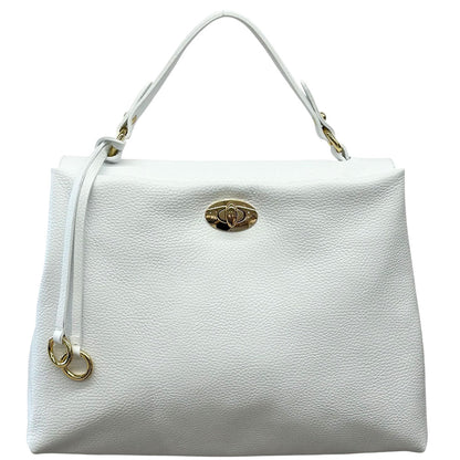 Elowen Soft Structured Leather Handbag - Made In Italy