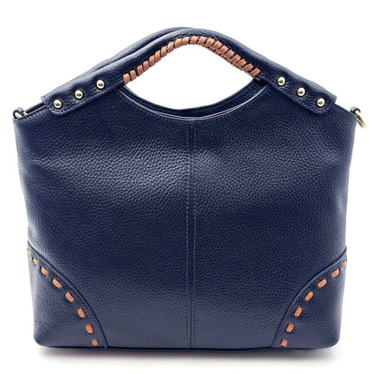 Calviera Soft Cow Leather Shoulder Bag - made in Italy