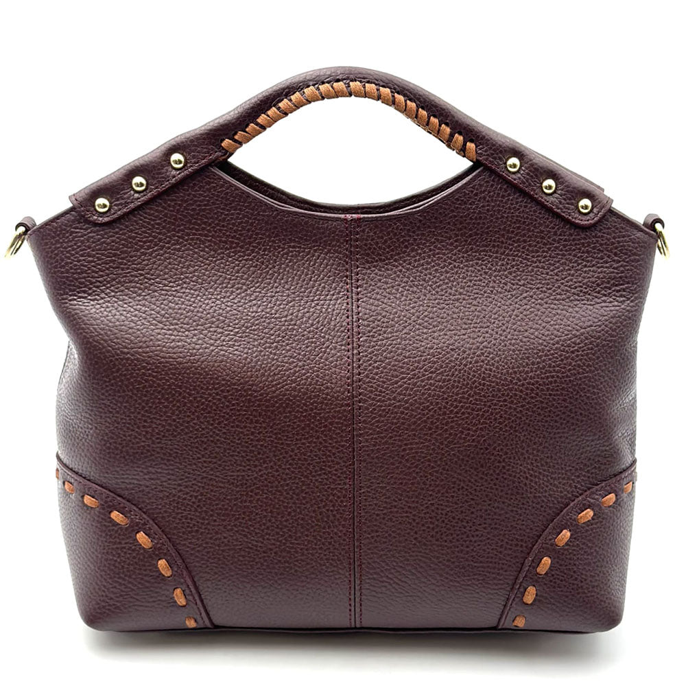 Calviera Soft Cow Leather Shoulder Bag - made in Italy