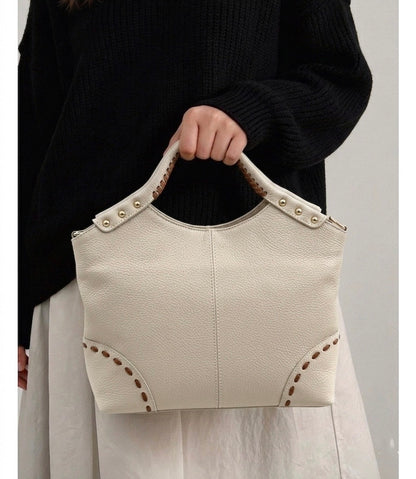 Calviera Soft Cow Leather Shoulder Bag - Made In Italy