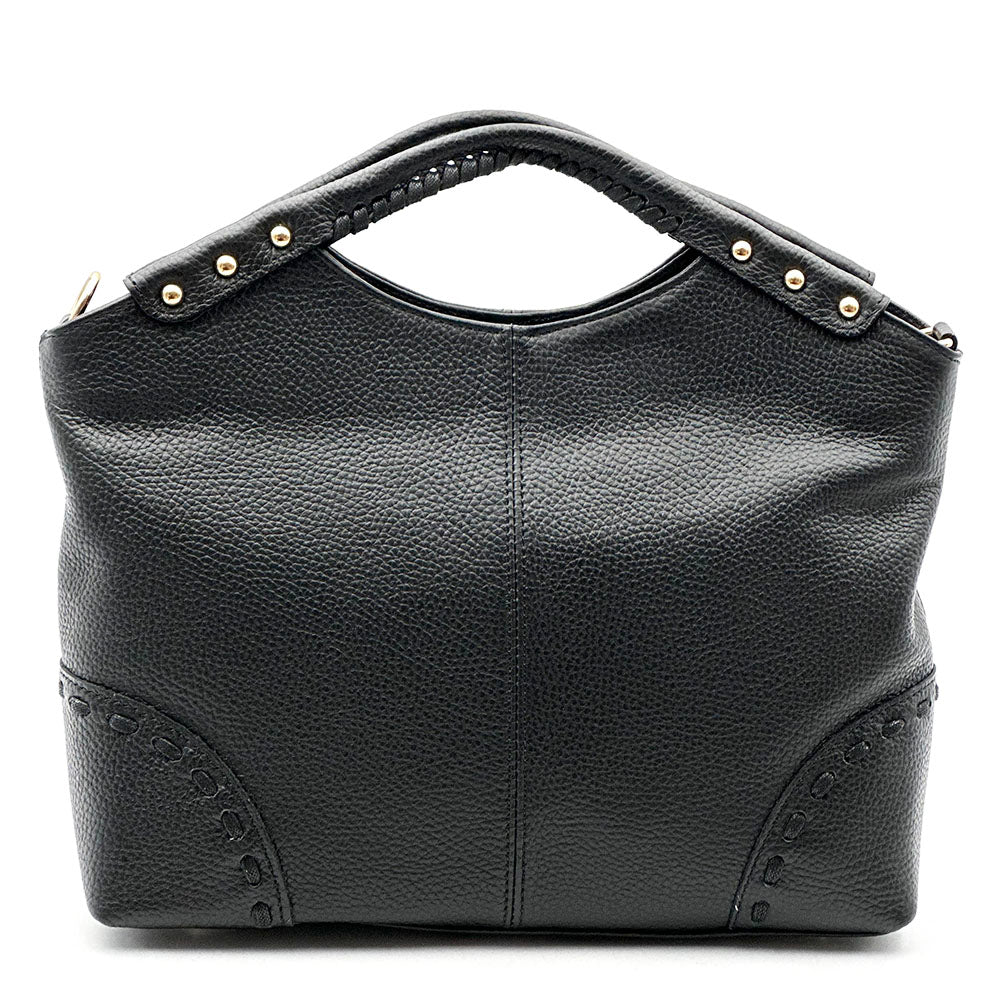 Calviera Soft Cow Leather Shoulder Bag - made in Italy