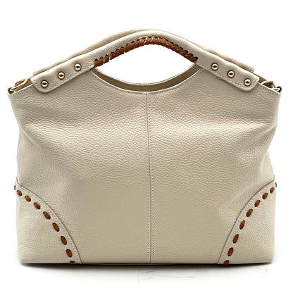 Calviera Soft Cow Leather Shoulder Bag - made in Italy