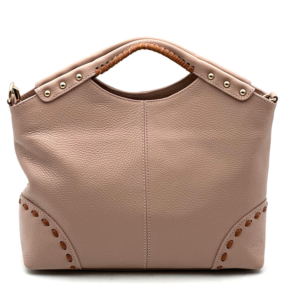 Calviera Soft Cow Leather Shoulder Bag - made in Italy