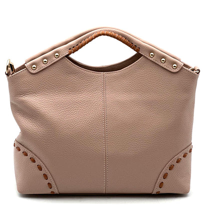 Calviera Soft Cow Leather Shoulder Bag - made in Italy