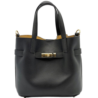 Velmira Italian Cow Leather Tote Bag - Made In Italy