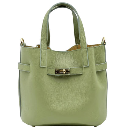 Velmira Italian Cow Leather Tote Bag - Made In Italy